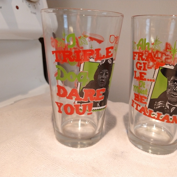 2 6in 'A Christmas Story' Holiday Drinking Glasses - Picture 5 of 7